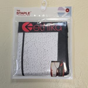 Ethika Black and White Boxer Briefs